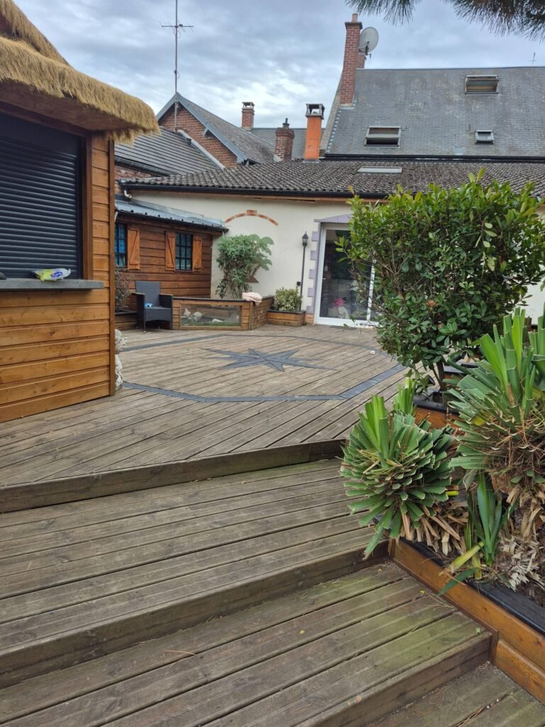 Rénovation de terrasse en bois à Moreuil